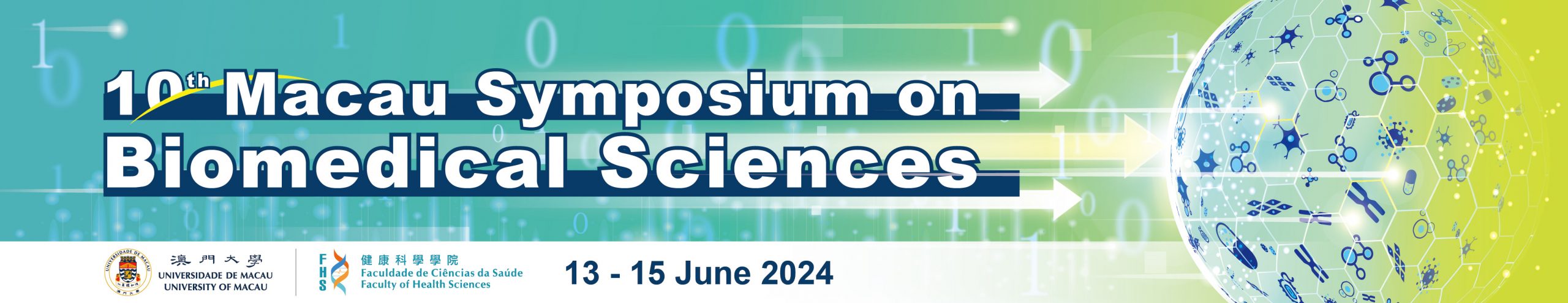 10th Macau Symposium on Biomedical Sciences 2023 Logo